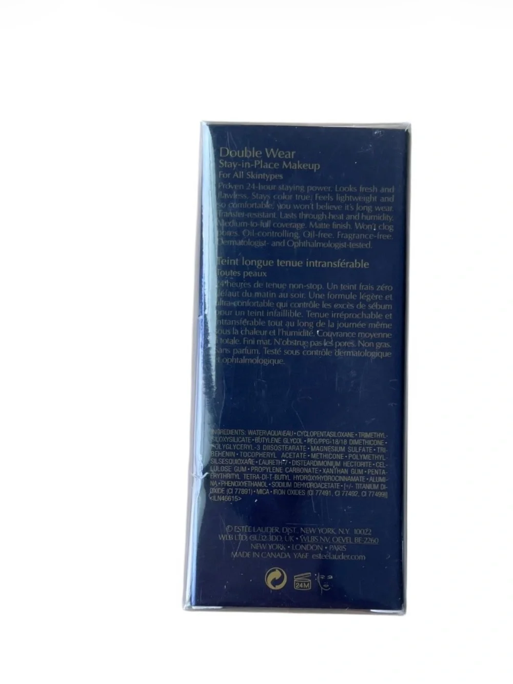 Estée Lauder 1C0 Shell Double Wear Foundation - 1 fl oz New In Box Sealed